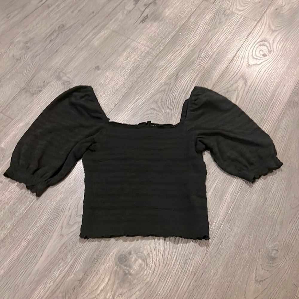 Smocked crop top